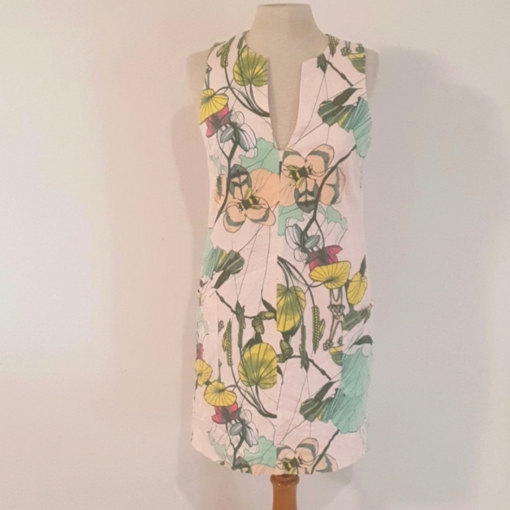 H&M Concious Collection Floral Dress with pockets Size 12 approx - Picture 2 of 6